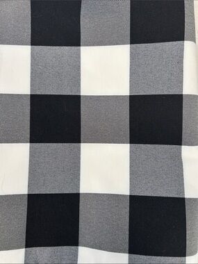 Classic Black & White Buffalo Check Table Runner